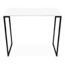 Mesa 90 Cm Estilo Industrial Moderna Escritório Branca Preta - 1