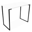 Ver imagem 2 de Mesa 90 Cm Estilo Industrial Moderna Escritório Branca Preta