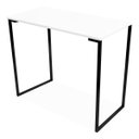 Ver imagem 3 de Mesa 90 Cm Estilo Industrial Moderna Escritório Branca Preta