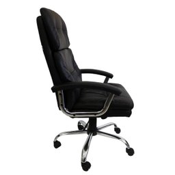 Cadeira Presidente em Couro Pu PEL-C2141 Preta - 3