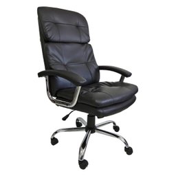 Cadeira Presidente em Couro Pu PEL-C2141 Preta - 1