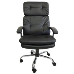 Cadeira Presidente em Couro Pu PEL-C2141 Preta - 2