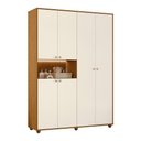 Ver imagem 1 de Guarda Roupa Infantil Vittoria 6 Portas e 2 Gavetas Cinamomo/off White - Móveis Albatroz