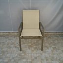 Ver imagem 1 de Cadeira Búzios - Alumínio Fendi com Tela Sling Bege MÓVEIS E LAZER