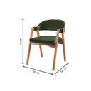 Ver imagem 5 de Conjunto Sala de Jantar Mesa Cone Amadeirada 4 Cadeiras Gaia