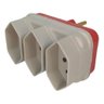 Pote 12 Adaptadores Tomada Plug Triplo 110v/220v - 110V/220V - 5