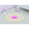 Tapete Infantil para Quarto Coroa Baby Rosa - 1