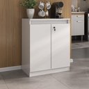 Ver imagem 6 de Aparador Buffet 60cm 2 Portas com Chave Multimóveis Cr50099 Branco