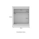 Ver imagem 4 de Aparador Buffet 60cm 2 Portas com Chave Multimóveis Cr50099 Branco