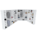 Ver imagem 1 de KIT CLOSET MODULAR MUNDI M301.2021.B MUNDI MOVEIS