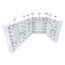 Ver imagem 3 de KIT CLOSET MODULAR MUNDI M301.2021.B MUNDI MOVEIS