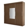 Guarda-Roupa Casal com Espelho 3 Portas 4 Gavetas Parati Fama Móveis - 3