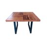 Mesa Industrial Detroit Quadrada Teca 100cm - 2