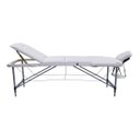 Ver imagem 3 de Maca Portátil Dobrável e Reclinável Pelegrin PEL-5533 em Couro PU Branco