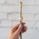 Ver imagem 7 de Bomba de Chimarrão Bojo Mil Furos Inox 25cm Pedra Ágata com Rosca Bortonaggio