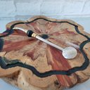 Ver imagem 2 de Bomba de Chimarrão Bojo Mil Furos Inox 25cm Pedra Ágata com Rosca Bortonaggio