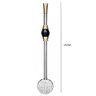 Bomba de Chimarrão Bojo Mil Furos Inox 25cm Pedra Ágata com Rosca Bortonaggio - 3