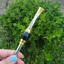 Ver imagem 5 de Bomba de Chimarrão Bojo Mil Furos Inox 25cm Pedra Ágata com Rosca Bortonaggio