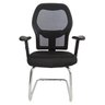 Cadeira Interlocutor em Tela Mesh Et-0037 Preta com Apoio Lombar Ajustável - 2