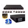 Splitter Hub Switch Divisor Hdmi 8 Portas 1x8 Ver.1.4 3d - 2