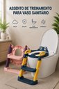 Ver imagem 4 de Assento Redutor Infantil para Vaso Sanitário com Escada Antiderrapante Rister Baby Azul