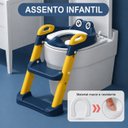 Ver imagem 5 de Assento Redutor Infantil para Vaso Sanitário com Escada Antiderrapante Rister Baby Azul
