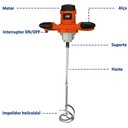 Ver imagem 2 de Misturador de Tintas e Argamassas 110 Volts - Stir1200-127v - Intech Machine
