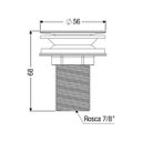 Ver imagem 2 de Válvula de Escoamento Click para Lavatorio 7/8