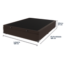 Ver imagem 3 de Cama Box Baú Viúvo 128x188 Marrom