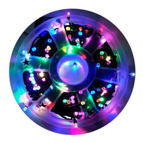 Cordão de Led Natalino 50m 200 Lâmpa 8 Funções Colorido 110v