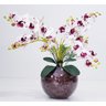 Arranjo Flores 4 Orquídeas Artificial Com Vaso - 3