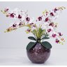 Arranjo Flores 4 Orquídeas Artificial Com Vaso - 4