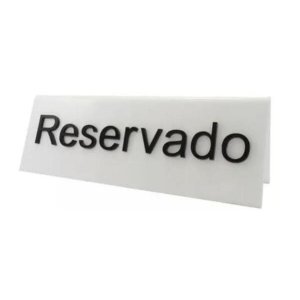 Placa Reservado Casamento Bar Restaurante Festas Alto Relevo