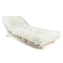 Ver imagem 2 de Sofa Cama Solteiro Futon Dobrável Branco Off Acquablock
