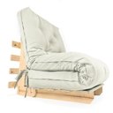 Ver imagem 1 de Sofa Cama Solteiro Futon Dobrável Branco Off Acquablock