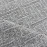 Tapete 3D Prata 3x4M 300x400cm Alto Relevo Grego Geométrico - 3