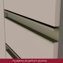 Ver mais imagens de Cozinha Compacta 5 Peças com Espaço para Cooktop Connect 12 Portas MDF Marrom Móveis Henn