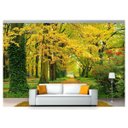 Ver imagem 1 de Papel De Parede Floresta Natureza Árvores 3D 3M² Xna157
