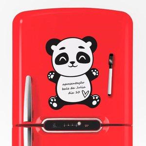 Lousa Magnética Imã Panda Tacolado 29,7 X 21cm + Caneta