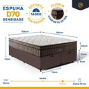 Ver imagem 5 de Cama Box Baú com Colchão de Espuma D70 Pillow In Ultra Dream Anjos Queen 158cm