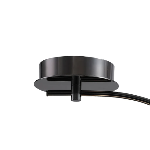 Plafon de Sobrepor Nero Cromo Negro e Branco (c)49cm (l)33cm (a)53cm 5xg9 50w - Mm001