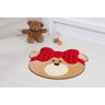 Tapete Infantil para Quarto Ursinha Laço Vermelho - 1
