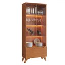 Ver imagem 2 de Cristalera Grécia New 2 Portas 1 Gaveta com Vidro e Led Naturalle - Mavaular