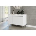 Ver imagem 2 de Armário Multiuso Manu 120cm 3 Portas C/tampo Branco