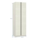 Ver imagem 3 de Guarda Roupa 2 Portas 3 Gavetas 80cm Prime Plus Luciane