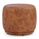 Ver imagem 1 de Puff Decorativo Orgânico Living Molly Redondo Couríssimo Caramelo - Desk Design