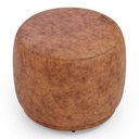 Ver imagem 2 de Puff Decorativo Orgânico Living Molly Redondo Couríssimo Caramelo - Desk Design