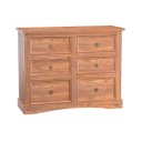 Ver imagem 1 de Cômoda 6 Gavetas em Madeira Carvalho Rústico 131x48x104 Cm Elliottiis Marin Brasil