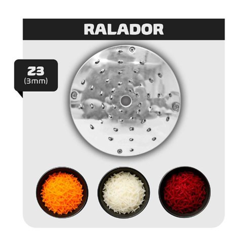 Disco Ralador 3mm Skymsen para Processador de Alimentos PA7 Pro Z3
