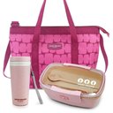 Ver imagem 1 de Conjunto Bolsa Térmica com Pote Marmita Ecológica 800ml e Copo com Tampa de 300ml Vinho